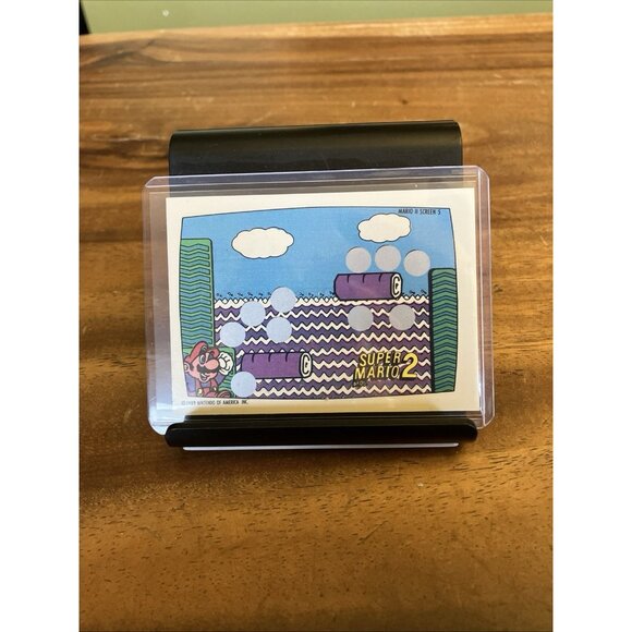 Super Mario Bros. 2 1989 Topps Nintendo Scratch-Off Screen UNSCRATCHED - Picture 5 of 5
